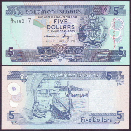 2012 Solomon Islands $5 (Unc) L000136